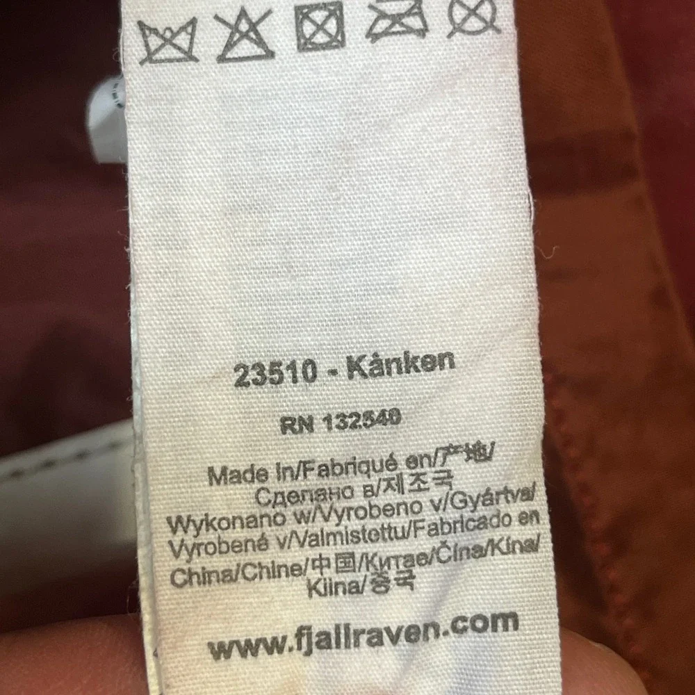 Fjallraven Kanken Classic Backpack Ox Red Burgundy 23510 Vinylon F Swedish Bag